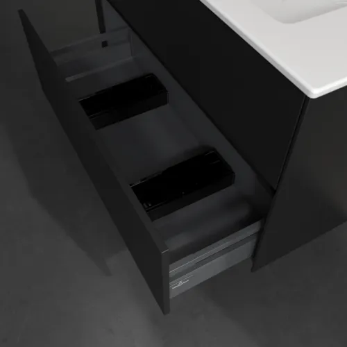 Bild von VILLEROY BOCH Collaro Waschbeckenunterschrank, 2 Auszüge, 961 x 610 x 480 mm, Volcano Black #C14500VL