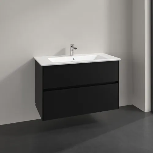 Bild von VILLEROY BOCH Collaro Waschbeckenunterschrank, 2 Auszüge, 961 x 610 x 480 mm, Volcano Black #C14500VL