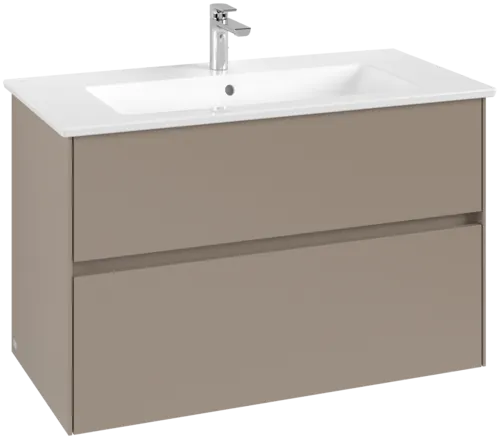 Picture of VILLEROY BOCH Collaro Vanity unit, 2 pull-out compartments, 961 x 610 x 480 mm, Taupe #C14500VM