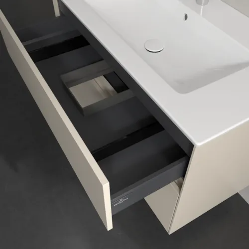 VILLEROY BOCH Collaro Waschbeckenunterschrank, 2 Auszüge, 961 x 610 x 480 mm, Cashmere Grey #C14500VN, Bild 7