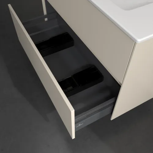 VILLEROY BOCH Collaro Waschbeckenunterschrank, 2 Auszüge, 961 x 610 x 480 mm, Cashmere Grey #C14500VN, Bild 6