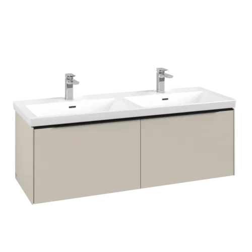 VILLEROY BOCH Subway 3.0 Vanity unit, 2 pull-out compartments, 1272 x 429 x 478 mm, Cashmere Grey #C56701VN resmi
