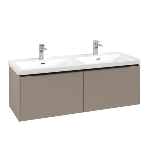 VILLEROY BOCH Subway 3.0 Vanity unit, 2 pull-out compartments, 1272 x 429 x 478 mm, Taupe #C56701VM resmi