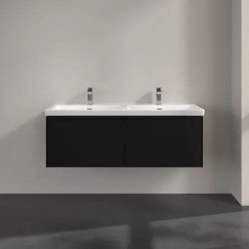 VILLEROY BOCH Subway 3.0 Waschbeckenunterschrank, 2 Auszüge, 1272 x 429 x 478 mm, Volcano Black #C56701VL, Bild 3
