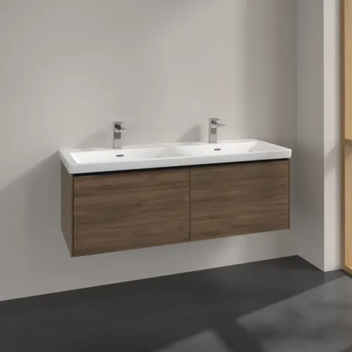 Bild von VILLEROY BOCH Subway 3.0 Waschbeckenunterschrank, 2 Auszüge, 1272 x 429 x 478 mm, Arizona Oak #C56701VH