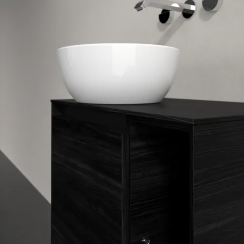 Bild von VILLEROY BOCH Collaro Waschbeckenunterschrank, 1 Tür, 600 x 548 x 380 mm, Black Oak / Black Oak #C15200AB