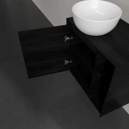 Bild von VILLEROY BOCH Collaro Waschbeckenunterschrank, 1 Tür, 600 x 548 x 380 mm, Black Oak / Black Oak #C15200AB