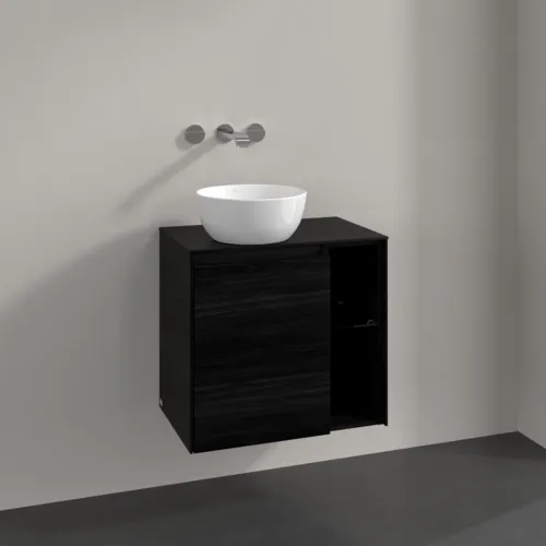 Bild von VILLEROY BOCH Collaro Waschbeckenunterschrank, 1 Tür, 600 x 548 x 380 mm, Black Oak / Black Oak #C15200AB