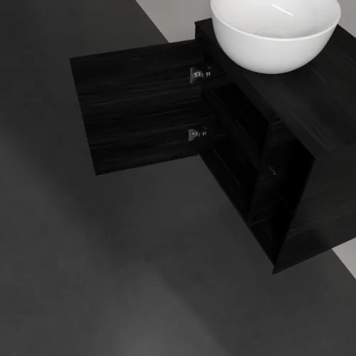 Bild von VILLEROY BOCH Collaro Waschbeckenunterschrank, 1 Tür, 600 x 548 x 380 mm, Black Oak / Black Oak #C15200AB