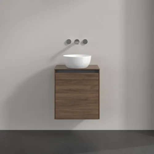 Bild von VILLEROY BOCH Collaro Waschbeckenunterschrank, mit Beleuchtung, 1 Tür, 500 x 548 x 380 mm, Arizona Oak / Arizona Oak #C149B0VH