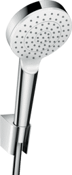 Bild von HANSGROHE Crometta Brausehalterset 100 1jet mit Brauseschlauch 160 cm #26567400 - Weiß/Chrom