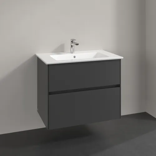 Bild von VILLEROY BOCH Collaro Waschbeckenunterschrank, 2 Auszüge, 761 x 610 x 480 mm, Graphite #C14400VR
