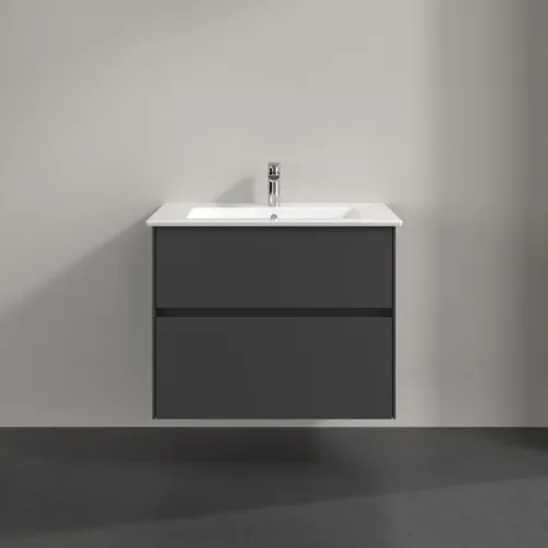 Bild von VILLEROY BOCH Collaro Waschbeckenunterschrank, 2 Auszüge, 761 x 610 x 480 mm, Graphite #C14400VR