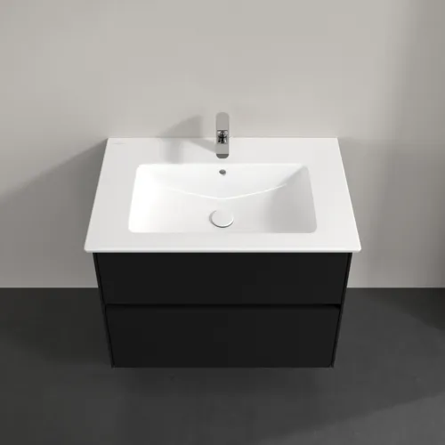 Bild von VILLEROY BOCH Collaro Waschbeckenunterschrank, 2 Auszüge, 761 x 610 x 480 mm, Volcano Black #C14400VL