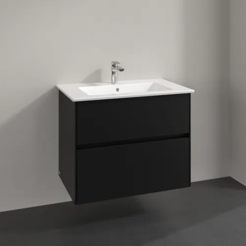 Bild von VILLEROY BOCH Collaro Waschbeckenunterschrank, 2 Auszüge, 761 x 610 x 480 mm, Volcano Black #C14400VL