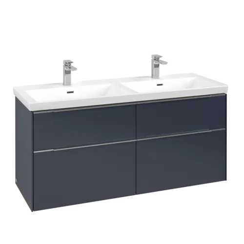 Picture of VILLEROY BOCH Subway 3.0 Vanity unit, 4 pull-out compartments, 1272 x 576 x 478 mm, Marine Blue #C56800VQ