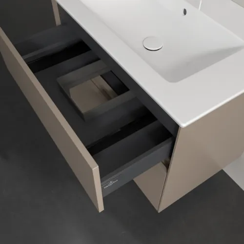 Bild von VILLEROY BOCH Collaro Waschbeckenunterschrank, 2 Auszüge, 761 x 610 x 480 mm, Taupe #C14400VM