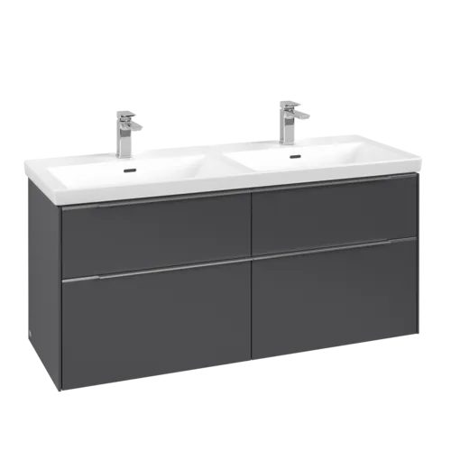 Picture of VILLEROY BOCH Subway 3.0 Vanity unit, 4 pull-out compartments, 1272 x 576 x 478 mm, Graphite #C56800VR