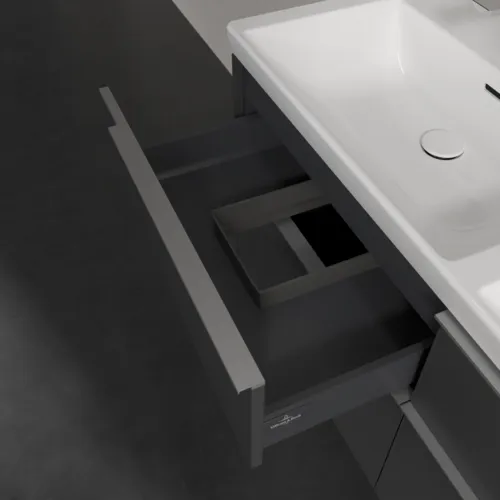 Bild von VILLEROY BOCH Subway 3.0 Waschbeckenunterschrank, 4 Auszüge, 1272 x 576 x 478 mm, Graphite #C56800VR