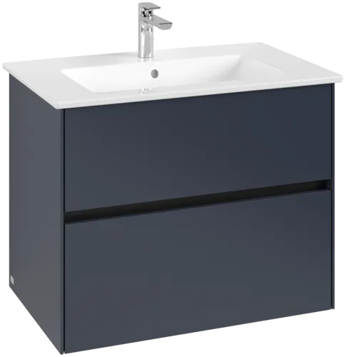 Picture of VILLEROY BOCH Collaro Vanity unit, 2 pull-out compartments, 761 x 610 x 480 mm, Marine Blue #C14400VQ