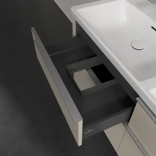 Obrázek VILLEROY BOCH Subway 3.0 Vanity unit, 4 výsuvy, 1272 x 576 x 478 mm, Cashmere Grey #C56800VN