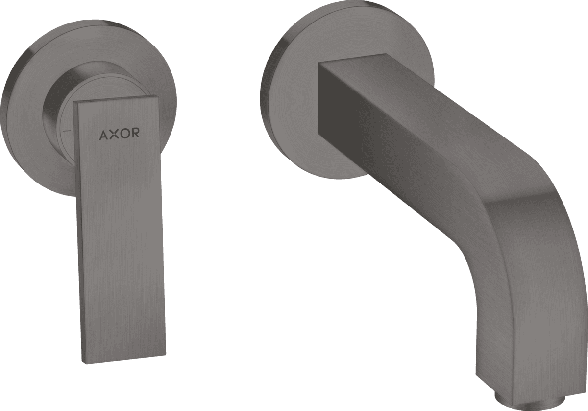 εικόνα του HANSGROHE AXOR Citterio Single lever basin mixer for concealed installation wall-mounted with lever handle, spout 220 mm and escutcheons #39121340 - Brushed Black Chrome