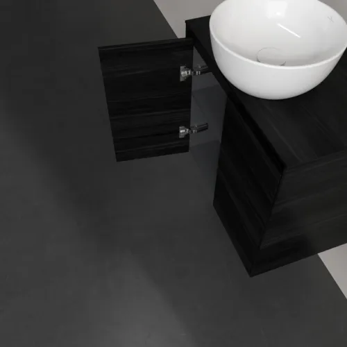 VILLEROY BOCH Collaro Waschbeckenunterschrank, mit Beleuchtung, 2 Türen, 600 x 548 x 380 mm, Black Oak / Black Oak #C150B0AB, Bild 7