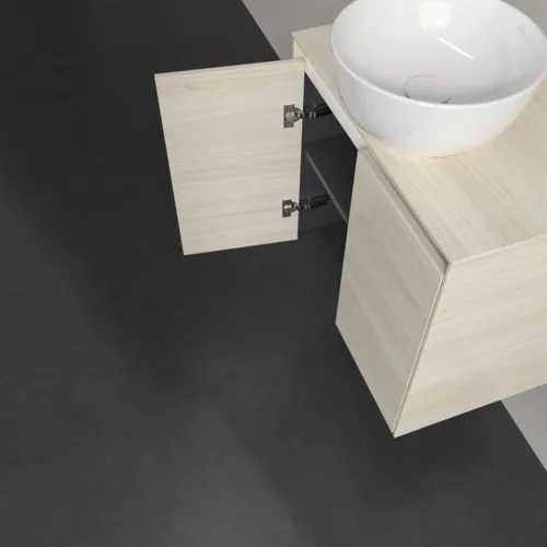 VILLEROY BOCH Collaro Waschbeckenunterschrank, mit Beleuchtung, 2 Türen, 600 x 548 x 380 mm, White Oak / White Oak #C150B0AA, Bild 7