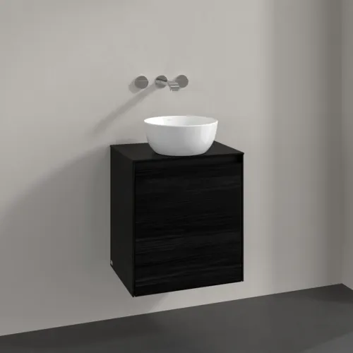 Bild von VILLEROY BOCH Collaro Waschbeckenunterschrank, 1 Tür, 500 x 548 x 380 mm, Black Oak / Black Oak #C14800AB