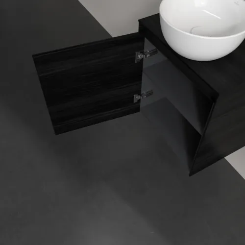 Bild von VILLEROY BOCH Collaro Waschbeckenunterschrank, 1 Tür, 500 x 548 x 380 mm, Black Oak / Black Oak #C14800AB