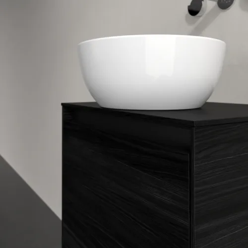 Bild von VILLEROY BOCH Collaro Waschbeckenunterschrank, 1 Tür, 500 x 548 x 380 mm, Black Oak / Black Oak #C14800AB