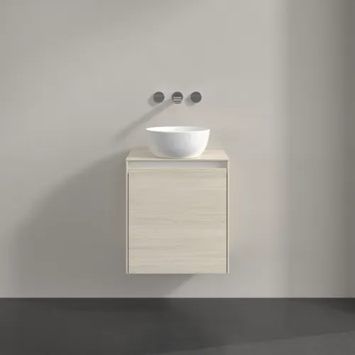 Bild von VILLEROY BOCH Collaro Waschbeckenunterschrank, 1 Tür, 500 x 548 x 380 mm, White Oak / White Oak #C14800AA
