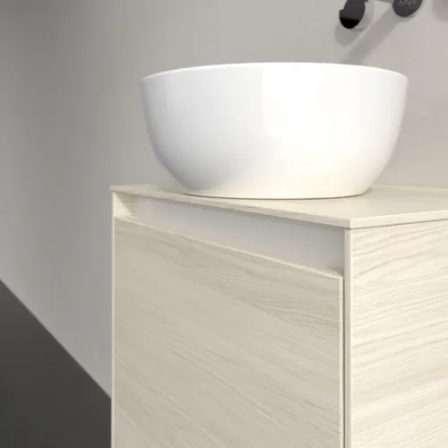 Bild von VILLEROY BOCH Collaro Waschbeckenunterschrank, 1 Tür, 500 x 548 x 380 mm, White Oak / White Oak #C14800AA