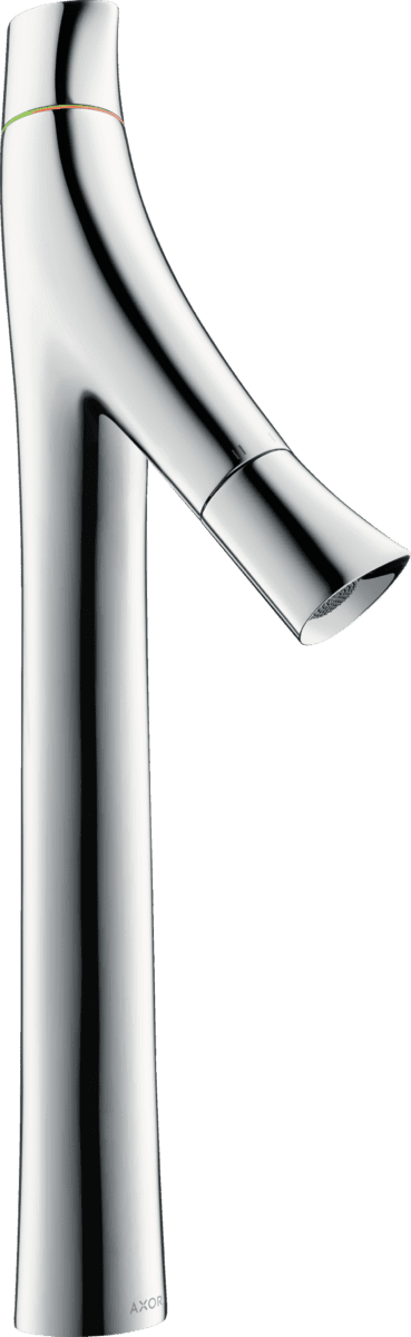 Bild von HANSGROHE AXOR Starck Organic 2-Griff Waschtischmischer 240 für Aufsatzwaschtische mit Ablaufgarnitur #12013000 - Chrom