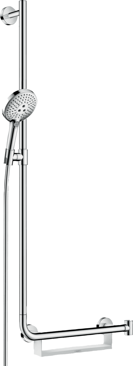 Зображення з  HANSGROHE Raindance Select S Shower set 120 3jet with shower bar 110 cm left #26324000 - Chrome