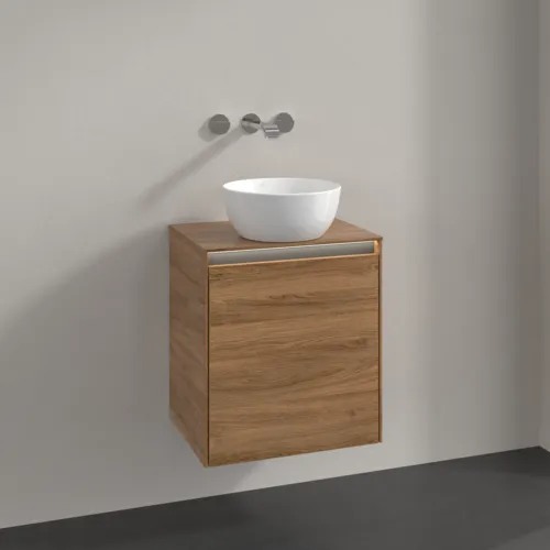 VILLEROY BOCH Collaro Waschbeckenunterschrank, mit Beleuchtung, 1 Tür, 500 x 548 x 380 mm, Kansas Oak / Kansas Oak #C149B0RH, Bild 2
