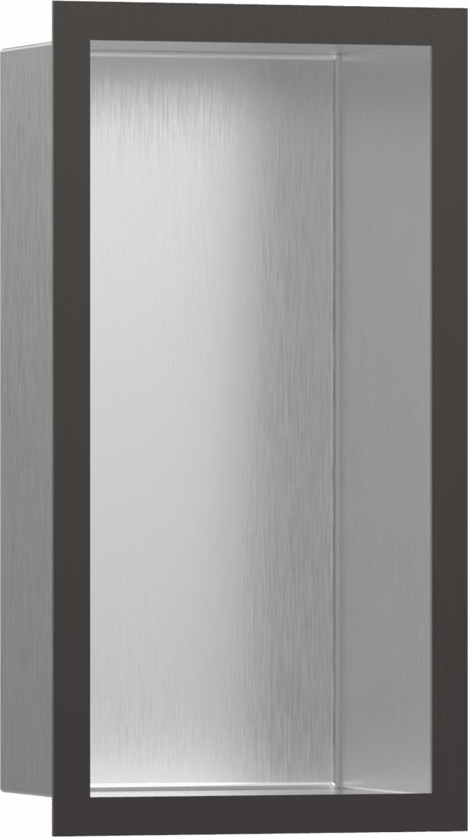 Зображення з  HANSGROHE XtraStoris Individual Wall niche Brushed Stainless Steel with design frame 300/150/100 #56094340 - Brushed Stainless Steel