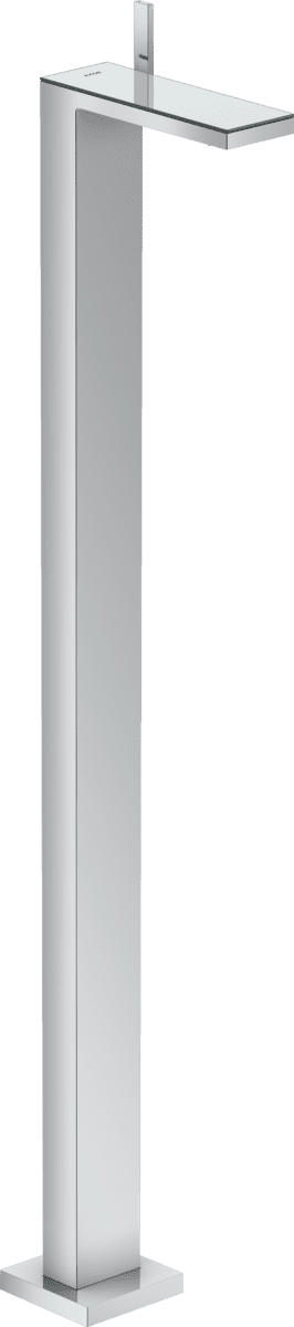 Bild von HANSGROHE AXOR MyEdition Einhebel-Waschtischmischer bodenstehend mit Push-Open Ablaufgarnitur #47040000 - Chrom/Spiegelglas