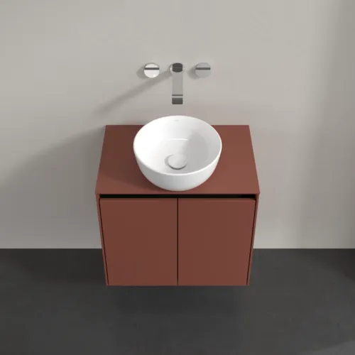 Bild von VILLEROY BOCH Collaro Waschbeckenunterschrank, 2 Türen, 600 x 548 x 380 mm, Wine Red / Wine Red #C15000AH