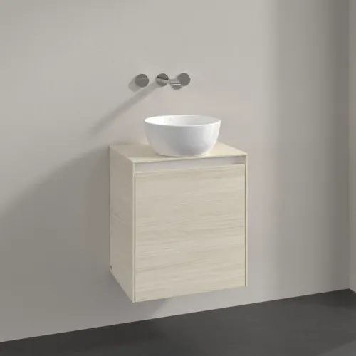 Bild von VILLEROY BOCH Collaro Waschbeckenunterschrank, 1 Tür, 500 x 548 x 380 mm, White Oak / White Oak #C14900AA