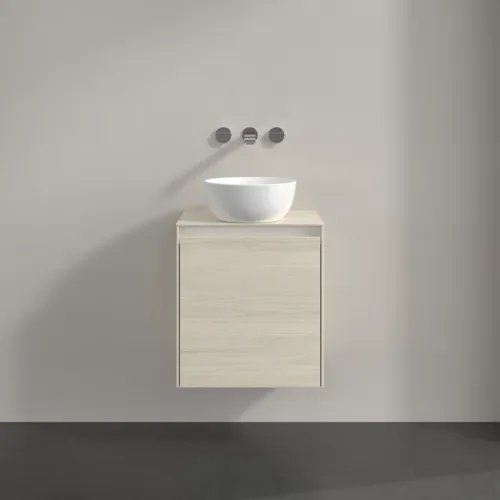 Bild von VILLEROY BOCH Collaro Waschbeckenunterschrank, 1 Tür, 500 x 548 x 380 mm, White Oak / White Oak #C14900AA