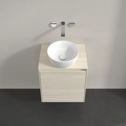 Bild von VILLEROY BOCH Collaro Waschbeckenunterschrank, 1 Tür, 500 x 548 x 380 mm, White Oak / White Oak #C14900AA