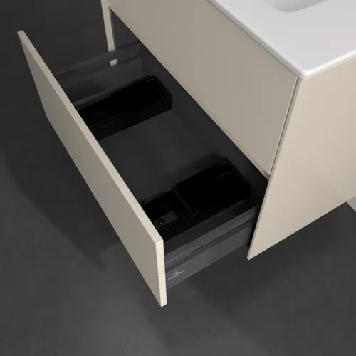 Bild von VILLEROY BOCH Collaro Waschbeckenunterschrank, mit Beleuchtung, 2 Auszüge, 761 x 610 x 480 mm, Cashmere Grey #C144B0VN