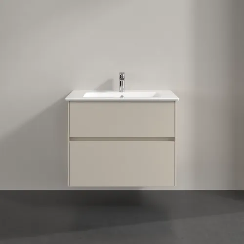 Bild von VILLEROY BOCH Collaro Waschbeckenunterschrank, mit Beleuchtung, 2 Auszüge, 761 x 610 x 480 mm, Cashmere Grey #C144B0VN