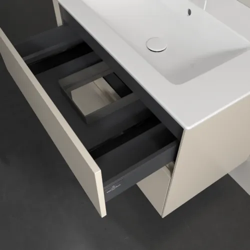 Bild von VILLEROY BOCH Collaro Waschbeckenunterschrank, mit Beleuchtung, 2 Auszüge, 761 x 610 x 480 mm, Cashmere Grey #C144B0VN