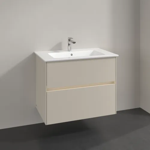 Bild von VILLEROY BOCH Collaro Waschbeckenunterschrank, mit Beleuchtung, 2 Auszüge, 761 x 610 x 480 mm, Cashmere Grey #C144B0VN