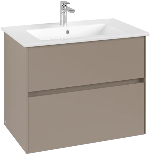 Picture of VILLEROY BOCH Collaro Vanity unit, with lighting, 2 pull-out compartments, 761 x 610 x 480 mm, Taupe #C144B0VM