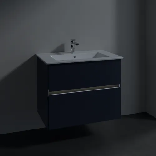 Obrázek VILLEROY BOCH Umyvadlová skříňka Collaro, s osvětlením, 2 výsuvy, 761 x 610 x 480 mm, Marine Blue #C144B0VQ