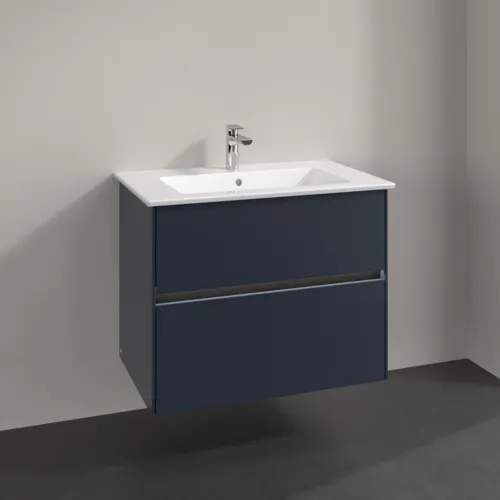 Obrázek VILLEROY BOCH Umyvadlová skříňka Collaro, s osvětlením, 2 výsuvy, 761 x 610 x 480 mm, Marine Blue #C144B0VQ