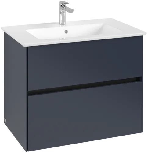Picture of VILLEROY BOCH Collaro Vanity unit, with lighting, 2 pull-out compartments, 761 x 610 x 480 mm, Marine Blue #C144B0VQ